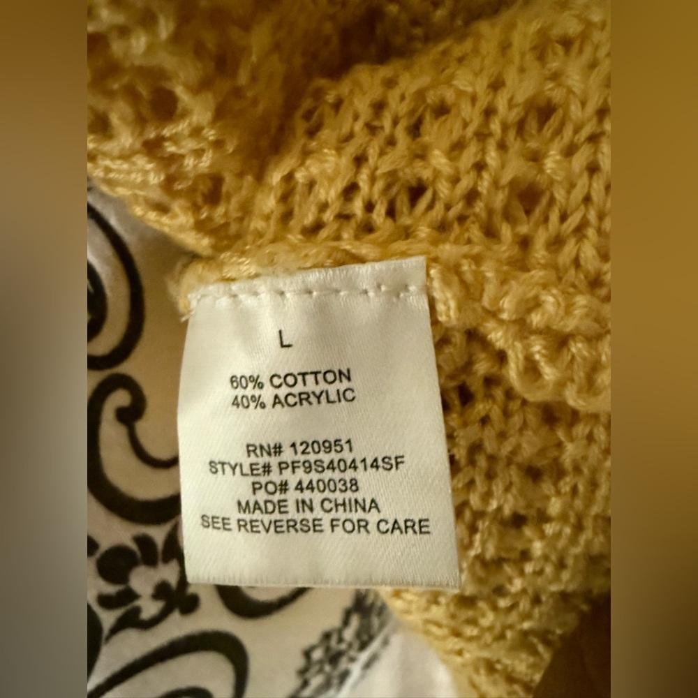 Pinque Yellow Women's Cardigan - Picture 6 of 6